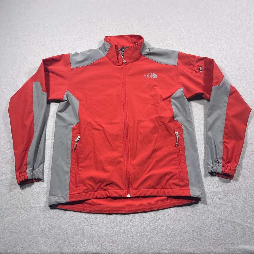 The North Face Jacket Men Large Apex Softshell‎ Orange Grey Outdoors Gorpcore